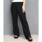 パンツ ふくれジャガードフレアパ