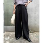 パンツ 「サイズ展開あり」ループ付きトロミワイドパンツ レディース