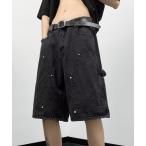 ジーンズ ダブルニーデニムハーフパンツ メンズ レディース