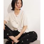 カーディガン ゴールドボタンニットカーディガン レディース