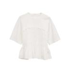 tシャツ シャーリングコンビプルオーバー レディース