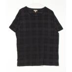 「BURBERRY」 半袖Tシャツ LL ブラック メンズ