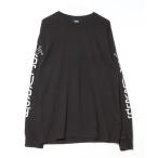 「STUSSY」 長袖Tシャツ M ブラック メンズ