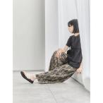 パンツ 柄アソートプリーツパンツ レディース