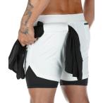 パンツ インナー一体型 トレーニングハーフパンツ メンズ
