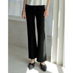 「Re_EDIT」 ブーツカットパンツ MEDIUM ブラック レディース