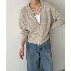 「CANAL JEAN」 「el mar」ニットカーディガン ONE SIZE オートミール レディース