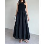「Re_EDIT」 ドッキングワンピース MEDIUM ブラック レディース