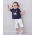 パンツ 「接触冷感」7分丈タックフリルパンツ キッズ 子供服 女の子