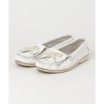 「Minnetonka」 モカシンシューズ US7 ホワイト レディース