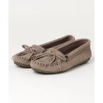 「Minnetonka」 モカシンシューズ 6 グレー レディース