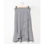 「JILL by JILL STUART」 フリルスカート SMALL ネイビー レディース