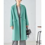 「SHIPS」 チェスターコート 40 ライトグリーン レディース