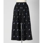 パンツ 「LOEFF」キャットニップ ジャガード ガウチョパンツ レディース
