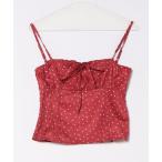 キャミソール Chiina / シャーリングドットビスチェ