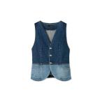 コート アウター 「セットアップ対応」パッチワークデニムベスト レディース