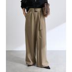 パンツ 「こなれ感抜群」ベルテッドワイドパンツ レディース