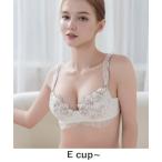 ブラジャー 「Pliea」deuxフローラチュチュブラ「グラマーサイズ」