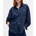 ブラウス シャツ ウルトラソフトデニム ビッグシャツ レディース