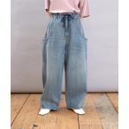 ジーンズ デニム デニムパンツ R4361 前ポケットがダブルなバギーパンツ レディース