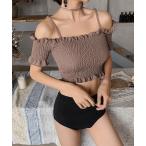 水着 BORA AURA 2点セットシャーリングフリル水着タンキニ レディース