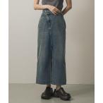 スカート アシメベルトデニムスカート
