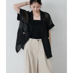 ジャケット テーラードジャケット 「LARUTA」半袖メッシュジャケット レディース