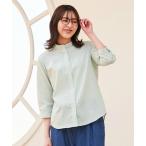 「Pitta Re_)」 7分袖ブラウス S ライトグリーン レディース