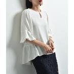 「INTERPLANET」 7分袖ブラウス FREE オ
