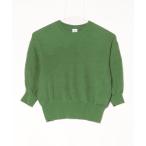 [KBF] короткий рукав вязаный ONE SIZE зеленый женский 