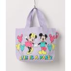 エコバッグ 「 Disney 」 カラーマチ付きバッグ ミッキー/ミニー/バルーン