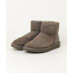 「UGG」 ムートンブーツ 24cm グレー レディース