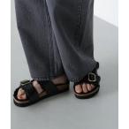 サンダル ファーフットベッドサンダル レディース