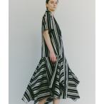 ワンピース ボールドストライプジャガードワンピース