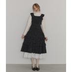 ワンピース dot × dot many frill onepiece / フリルドットワンピース