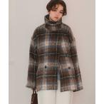 ショッピングダウンコート ダウンコート ダウンジャケット 2wayカラーミドルシャギーコート レディース