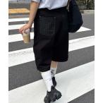 パンツ 「UNISEX」バックチェックポケットハーフパンツ レディース メンズ