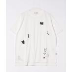 tシャツ ネコ刺しゅうビッグプルオーバー レディース