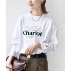 tシャツ 「SHIPS別注」Champion: プリント ロングスリーブ TEE レディース