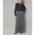 ショッピングnano スラックス パンツ ドライウェザーストレッチ２タックワイドパンツ レディース