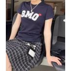 tシャツ ドットロゴコンパクトフィットＴシャツ レディース