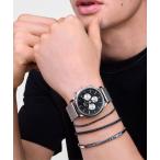 腕時計 「日本限定」Iconic Chronograph Mesh 42MM メンズ腕時計 シルバー/ブラック メンズ レディース