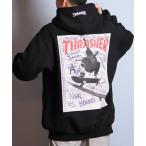 ショッピング裏起毛 パーカー THRASHER/スラッシャー プルオーバー パーカー スウェット フーディー バックプリント 裏起毛 254TH1PK068 メンズ レデ