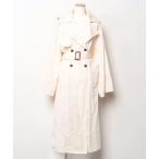 [Amiur] тренчкот FREE слоновая кость женский 