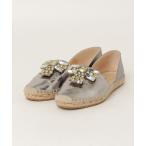 「JIMMY CHOO」 エスパドリーユ 36.5 シルバー レディース
