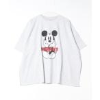 「Disney」 半袖Tシャツ L グレー レディース