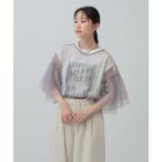 tシャツ 2WAYチュールプルオーバー　493702 レディース