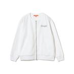 ショッピングORANGE トレーナー スウェット ORANGE LABEL / 裏起毛 ストレッチ ノーカラー ジップアップブルゾン レディース