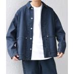デニムジャケット gジャン SHIPS any_ Cone Denim キャンバス デニム カバーオール (セットアップ対応) メンズ