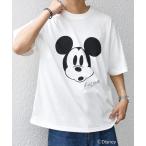 tシャツ SHIPS any_ /ミッキーマウス/ サイン & ポージング Tシャツ メンズ